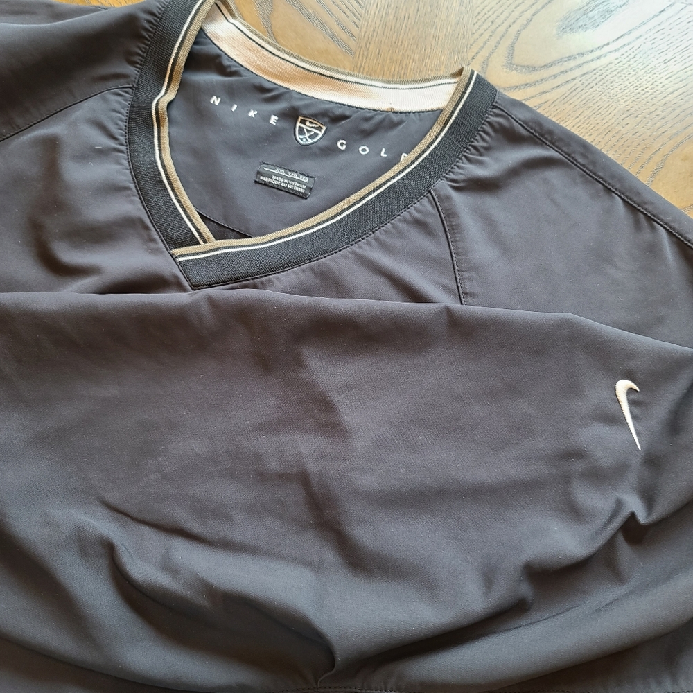 Men's Black Nike Golf XXL windbreaker pullover